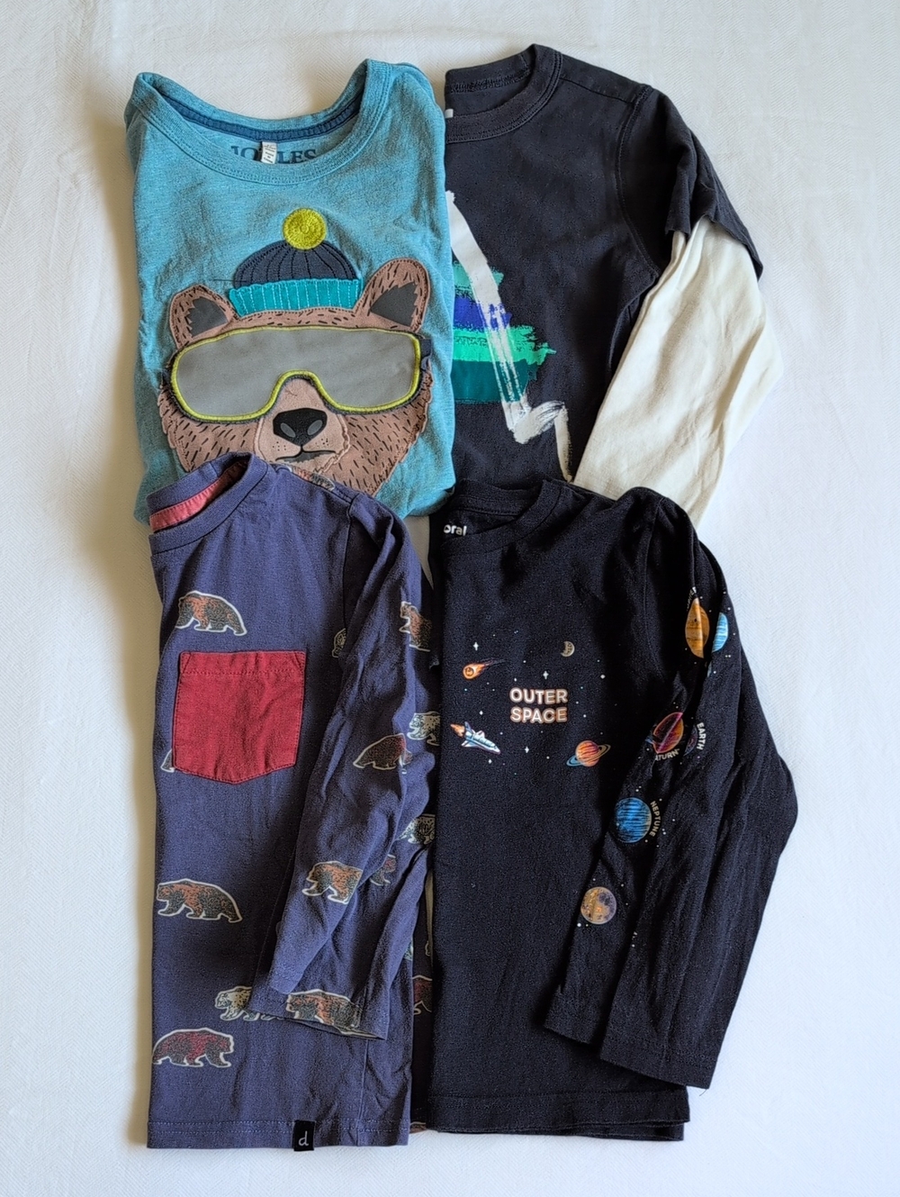 Premium 4 Pack Long Sleeve Joules Mayoral Boutique Boys Shirt Lot Size 5 Cotton